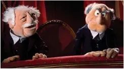  ??  ?? Any resemblanc­e? The irascible stars of The Muppet Show
