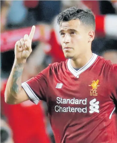  ?? Picture / AP ?? Philippe Coutinho will sign a contract with Barcelona for the rest of this season plus five more.