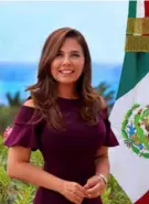  ??  ?? Mara Lezama se perfila para reelegirse como alcaldesa de Benito Juárez.