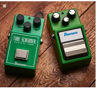  ??  ?? Ibanez’s first Tube Screamer, the TS-808, was unveiled in 1979 and was superseded by the TS9 in 1982 1.
