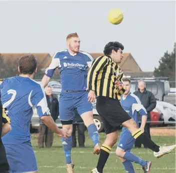  ??  ?? Whittlesey Athletic in action at Feldale Field.