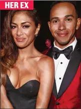  ??  ?? Nicole Scherzinge­r and Lewis Hamilton