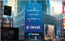  ?? ?? DLOCAL. La firma uruguaya que cotiza en la Bolsa de Nueva York.