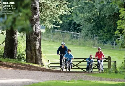  ?? ?? Cycling at Clumber Park