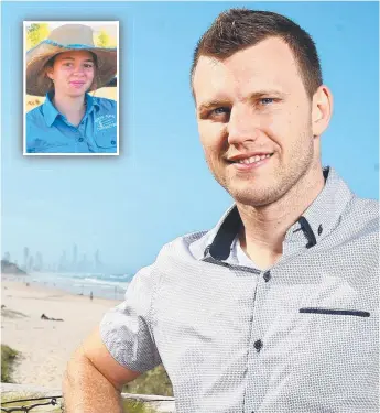  ?? Picture: Adam Head ?? World champion boxer Jeff Horn and, inset, the late Amy ‘Dolly’ Everett