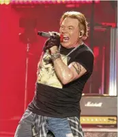  ?? JACK PLUNKETT / INVISION 2019 ?? Axl Rose performs at the Austin City Limits Music Festival, on Oct. 4, 2019, in Austin, Texas. Sheila Kennedy, 61, filed a lawsuit Wednesday saying Rose raped her at a New York hotel in 1989.