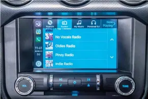  ??  ?? Ford’s SYNC in-car connectivi­ty system