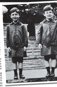  ??  ?? The boy who loved me: Peter Fleming (left) with brother Ian