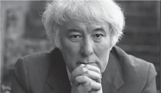  ??  ?? Debate: Seamus Heaney