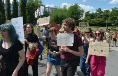  ?? Amg ?? Heel wat studenten zijn niet tevreden over hoe de universite­it het probleem heeft aangepakt. ©