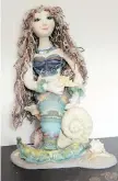  ??  ?? Marina was created by Regina doll maker Nancy Wirtz.