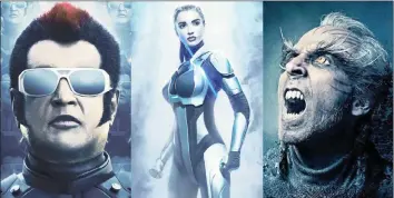  ?? PICTURE: S UPPLIED ?? Slated as the most expensive Indian movie to be made to date, the world awaits Superstar Rajinikant­h’s 2.0.