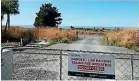  ??  ?? The "live railway corridor" at Station Rd pictured before the level crossing was removed on Thursday.