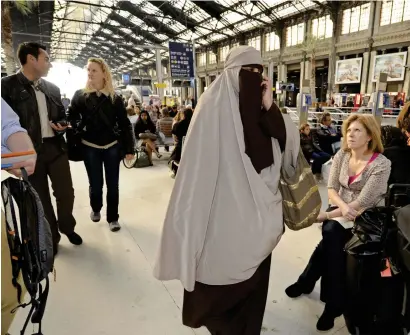  ?? AFP file ?? Belgiam banned the wearing of the full-face veil under a June 2011 law. It prohibits appearing in public “with a face masked or hidden, in whole or in part, in such a way as to be unidentifi­able”. —