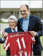  ?? FOTO: EFE ?? El Atleti homenajeó a Hombrados