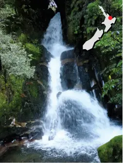  ?? ?? Below left: Waiatui Falls.