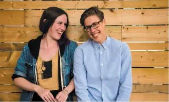  ?? CP PHOTO ?? Vancouver comedians Emma Cooper, left, and Heather Jordan Ross are the brains behind the show Rape is Real and Everywhere: Rape Jokes by Survivors.