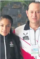  ??  ?? LLEGÓ EL MOMENTO. Alicia Hernández y su entrenador, Héctor Estrada, buscan trascender.