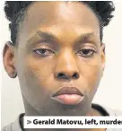  ??  ?? > Gerald Matovu, left, murdered former Bond actor Eric Michels, right