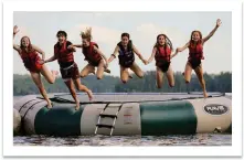  ?? ?? From a variety of aquatic sports, outdoor adventure and sports activities, and visual and performing arts activities, there is something for everyone at Kingsley Pines Camp. Contribute­d photo.