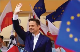  ??  ?? Rafal Trzaskowsk­i er det største opposisjon­spartiet Borgerplat­tformens kandidat. Foto: Agencja Gazeta, Reuters/NTB scanpix