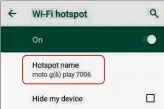  ??  ?? Your phone’s hotspot name will appear when you search for wireless networks on a nearby device