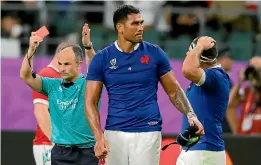  ?? AP ?? Se´ bastien Vahaamahin­a received the second most severe punishment of RWC.