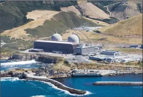  ?? JOE JOHNSTON/SAN LUIS OBISPO TRIBUNE ?? Pacific Gas and Electric Co. Corp’s Diablo Canyon plant in California, the last active nuclear plant in the state, will begin shutting down operations in six years.