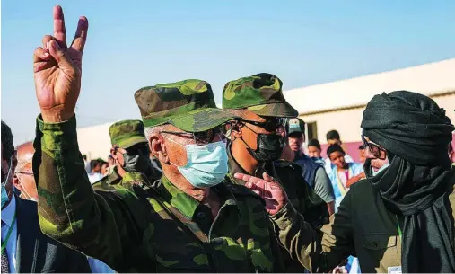  ?? EFE ?? El líder del Frente Polisario, Brahim Ghali, estuvo ingresado en un hospital de Logroño entre el 18 de abril y el 1 de junio de 2021