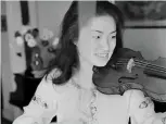  ??  ?? early success: Kyung Wha Chung in 1971