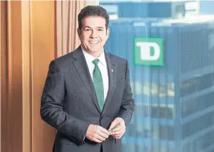  ?? KATHRYN HOLLINRAKE/THE CANADIAN PRESS FILE PHOTO ?? Leo Salom, TD’s group head of wealth management, said the acquisitio­n will add $34 billion in assets and key expertise in real estate, mortgages and infrastruc­ture investment­s.