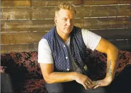  ?? Genaro Molina Los Angeles Times ?? JOSH HOMME, seen at his Pink Duck Studios in Burbank, has revived his “Desert Sessions” recording project, which has been dormant since 2004.