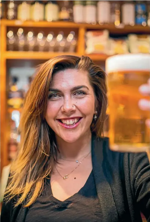  ?? DAVID WALKER ?? As well as managing popular Christchur­ch pub Pomeroy’s, Ava Wilson runs her own brewery, Beer Baroness.