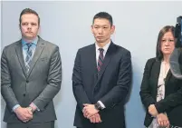  ?? RENÉ JOHNSTON TORONTO STAR FILE PHOTO ?? Detectives Brandon Price, left, Dennis Yim and Kristy Devine are among officers who have been investigat­ing the murders.