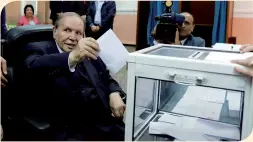  ??  ?? Le président Abdelaziz Bouteflika