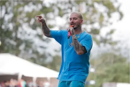  ?? JeFFreY ZaMora ?? El colombiano J Balvin se presentó en la Expo San Carlos, en el 2019.