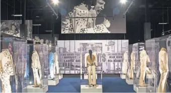  ?? BRAD VEST, THE COMMERCIAL APPEAL ?? Among the items visitors to the new Elvis Presley exhibit can see are the singer’s collection of jumpsuits.