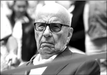  ?? JULIO CORTEZ / AP FILE (2017) ?? Rupert Murdoch takes in the U.S. Open tennis tournament in September.