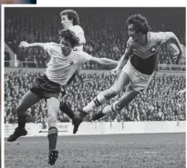  ?? EMPICS ?? Hammers hero: David Cross (right) in action against Swansea in 1979