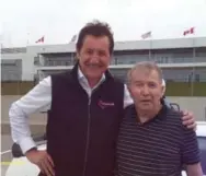  ?? JOHN SEYMOUR ?? Nearly 40 years after last racing at the place, Rod Bremner was taken for a ride around the track at top speed by Canadian Tire Motorsport Park co-owner Ron Fellows.