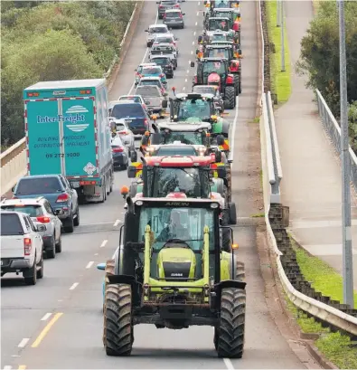  ?? Photo / Peter de Graaf ?? Friday’s Howl of Protest put farmers’ ire in sharp focus.