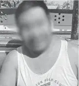  ?? POLICÍA ESTATAL PREVENTIVA ?? JORGE "N" de 36 años, fue detenido por los elementos en la colonia Loma Obrera/CORTESÍA