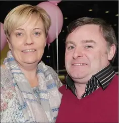  ??  ?? Patricia and Adrian Flynn, Kilkerley at Leona Burgess’ 40th birthday celebratio­ns at Dundalk Stadium.