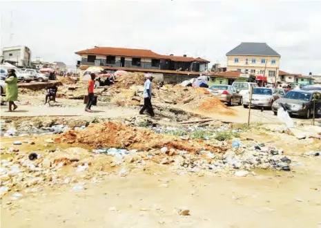  ?? PHOTOS: ?? From Jude Aguguo Owuamanam, Owerri Demolished site at Ama Hausa Jude Aguguo Owuamanam