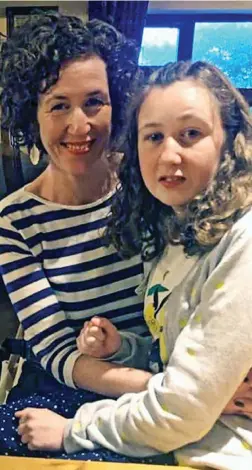  ??  ?? ‘Extremely vulnerable’: Nora with her mother Meabh