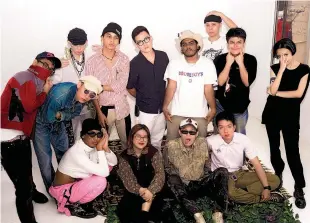 ??  ?? From left: Members of Youths In Balaclava. Looks from Lost In Transit, the collective’s spring/ summer 2020 collection, which was shown at Paris Fashion Week