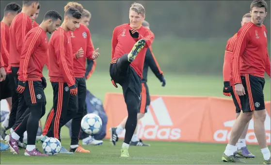  ?? Picture: BACKPAGEPI­X ?? YOU KNOW WHERE THE TARGET IS: Manchester United's Bastian Schweinste­iger has called on his teammates to be more clinical.