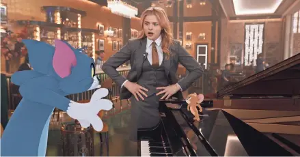  ?? COURTESY OF WARNER BROS. PICTURES ?? Event planner Chloe Grace Moretz has a staffing problem in “Tom & Jerry.”