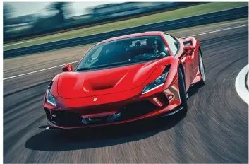  ??  ?? Ferrari declara que el F8 Tributo es sólo un segundo más lento que el 488 Pista en el circuito de pruebas de Fiorano. Esta afirmación son palabras mayores...