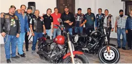  ??  ?? Integrante­s de la unión de Motociclis­tas de Chihuahua